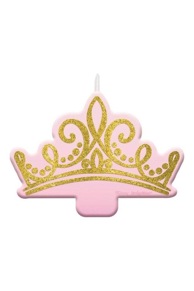 Disney Princess Once Upon A Time Glitter Candle Birthday Party Supplies