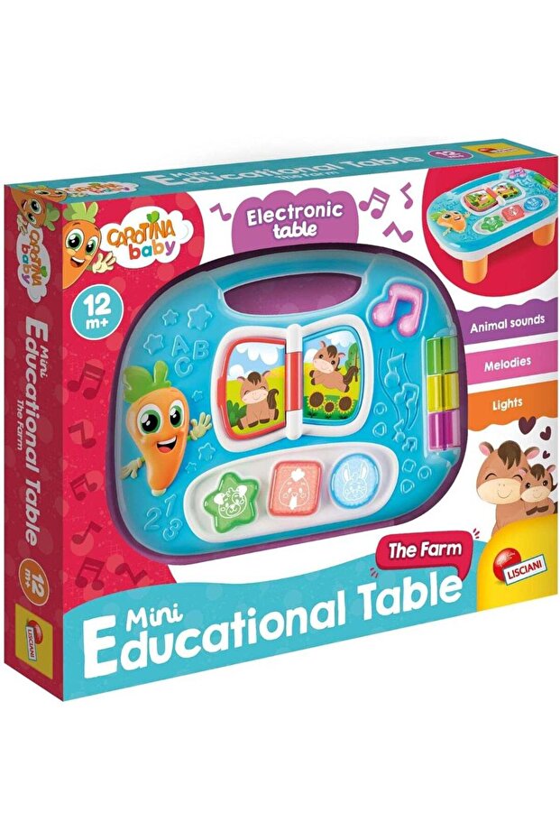 CAROTINA MINI EDUCATIONAL TABLE FARM, 12m+