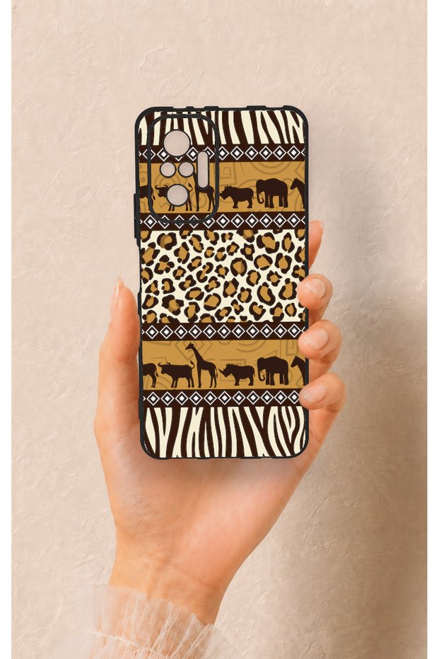 Redmi Note 10 Pro Compatible African Safari Pattern Silicone Case