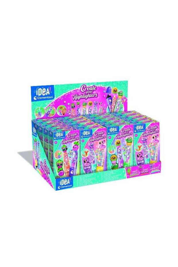 Clementoni Idea Create Your Highlighters, Assorted 1 Piece (Style & Color May Vary) Each Sold Separ