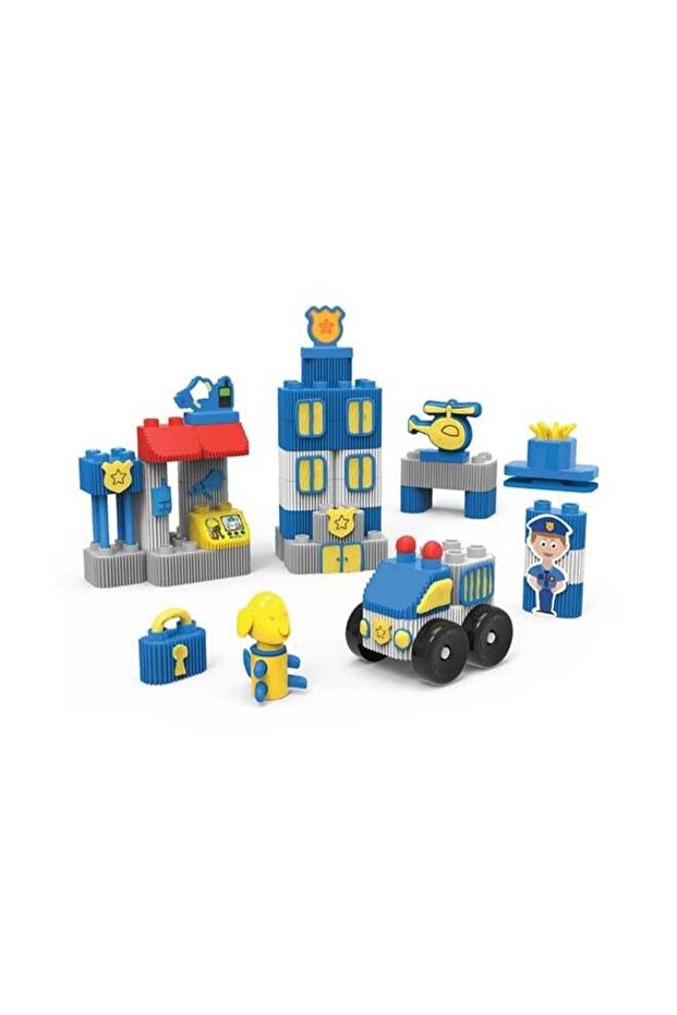 Police Rescue Blocks & Dough Set