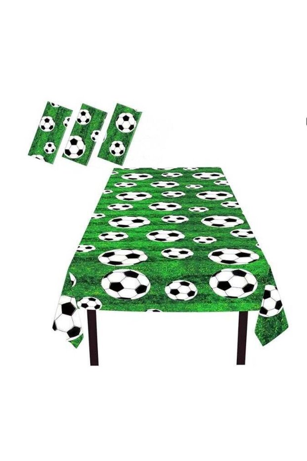 FIFA Themed Disposable Plastic Table Cover, Pack of 3, 54x108 Inches