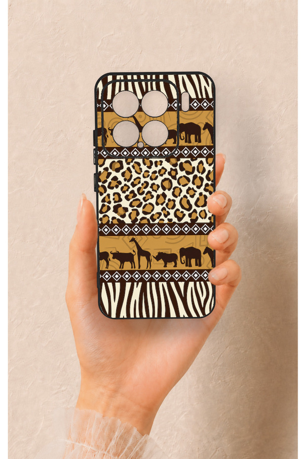 Mi 15 5g Compatible African Safari Patterned Silicone Case