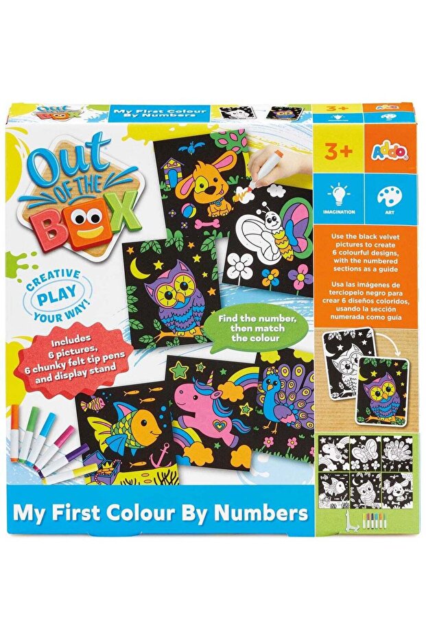 Addo Out of The Box My First Colour By Numbers | Coloring | Educational & Learning Toy | Creative P