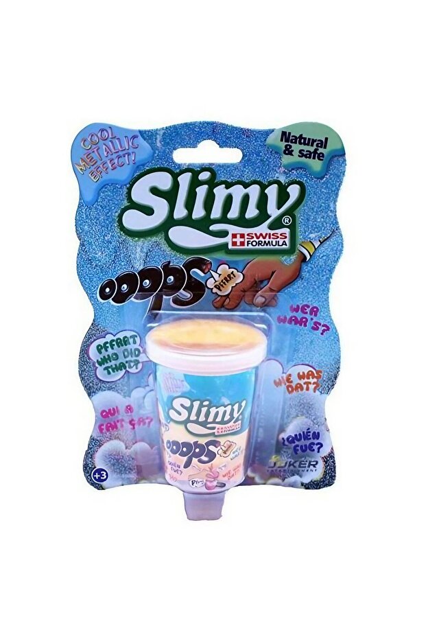 Slimy Oops Metallic Mini Slime Cup (80 g, Assorted)