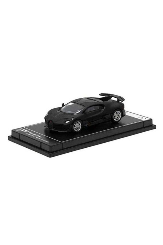 PosterCars 1:64 Scale Bugatti Divo Nocturne Black Hypercar – Hypercar League Collection No. 20 Di