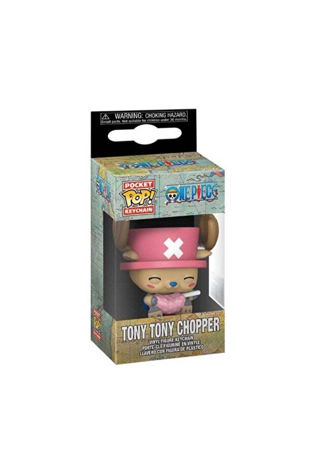 Funko Pocket POP! One Piece Tony Tony Chopper with Cotton Candy Vinyl Keychain (10.2 cm)