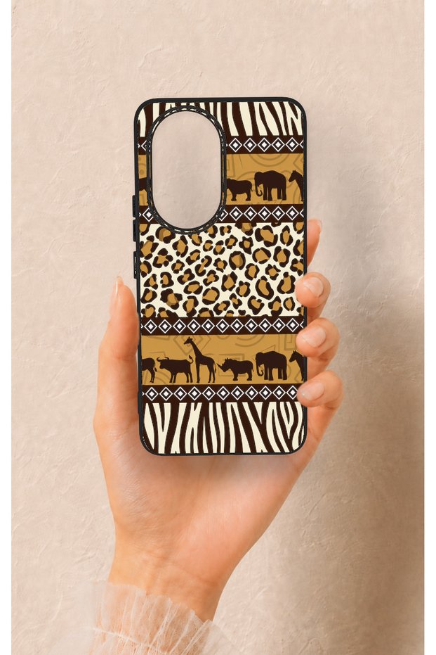 Honor 200 5g Compatible African Safari Pattern Silicone Case