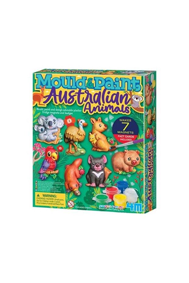 Mould & Paint Australian Animals Craft Kit (7 Magnets)