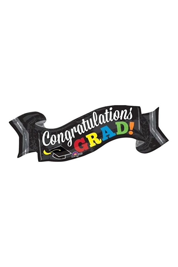 Congratulations Grad Banner Supershape Balloon Decorations Party Supplies