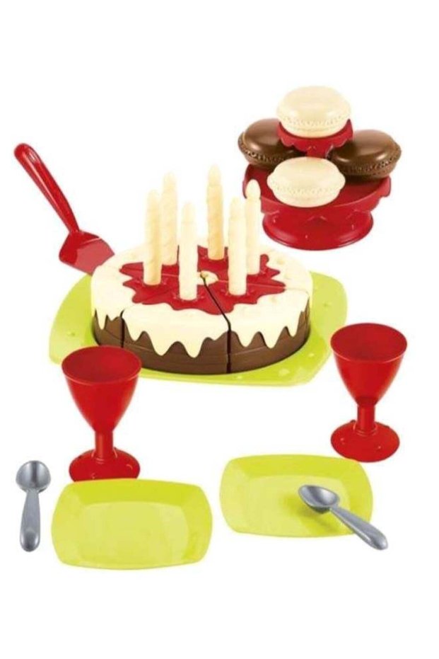 25-Piece Birthday Cake Kitchen Playset 38x9.3cm – Pretend Cooking Toy for Kids 38 x 9.3cm
