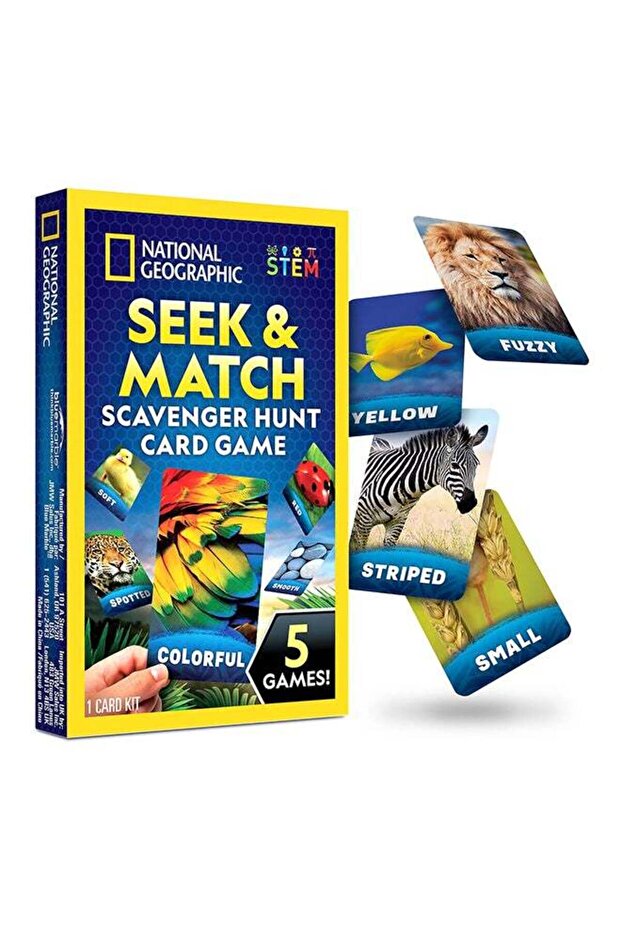 Blue Marble Seek & Match Scavenger Hunt Card Game!