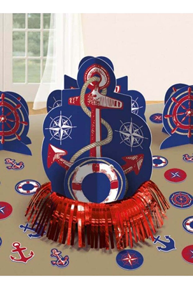 23-Piece Anchors Decorative Party Table Kit Birthday Party Supplies