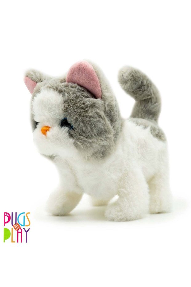 Pugs At Play Walking Sasha 6.5-Inches, Battery Operated | Interactive Plush Toy