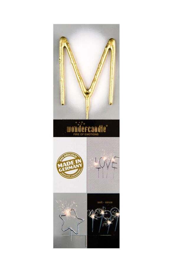 Gold Sparkler Candle M
