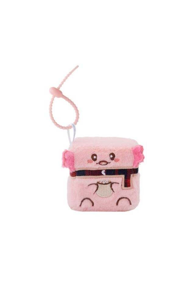 Square Pals Axolotl Clip-On Plush Toy (7 cm, Pink)