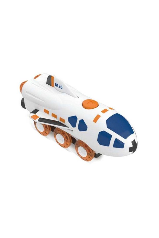 Hape 2-in-1 Space Shuttle Train with Light & Sound, USB charger included, For Endless Fun, 2 modes