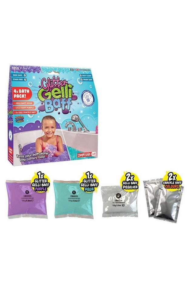 Gelli Baff Purpleaqua With 2 Crackle, 620g