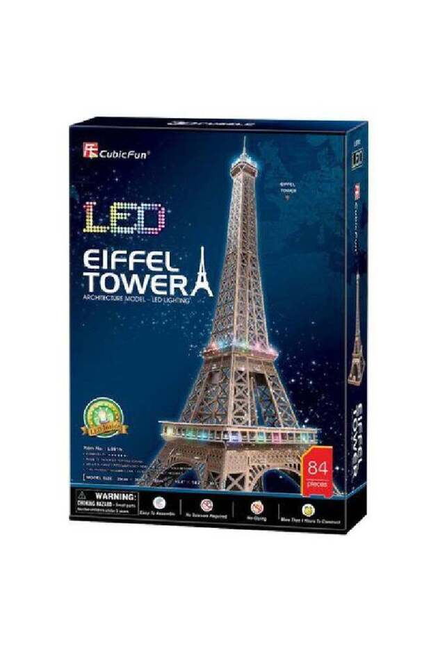 Eiffel Tower With Led Lights (FR) 84 pcs
