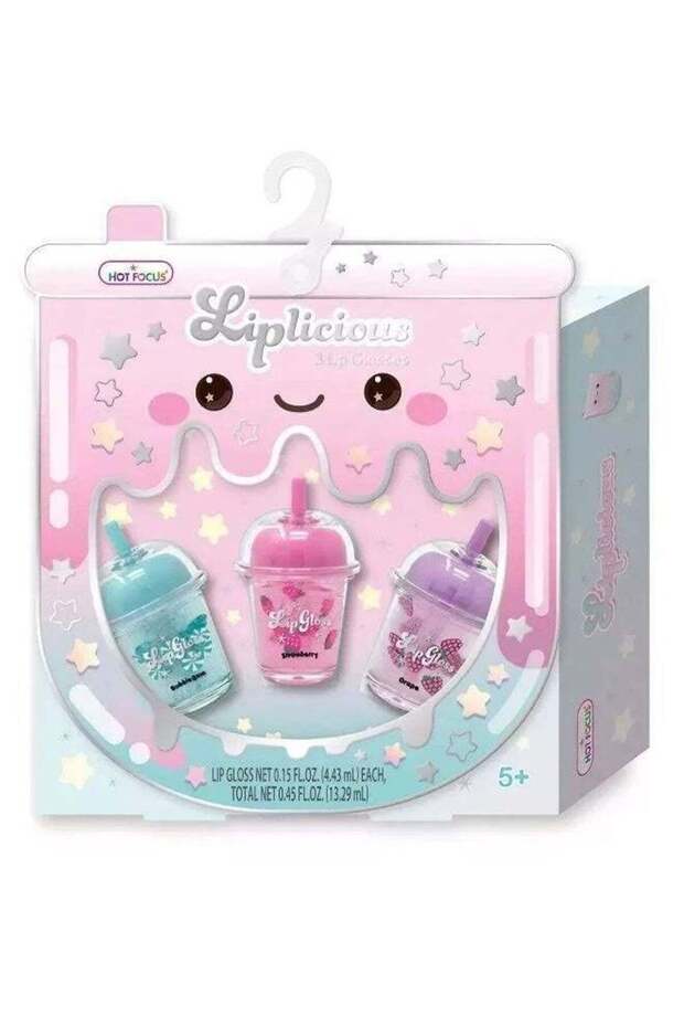 Hot Focus Liplicious Boba Lip Gloss 3Pcs