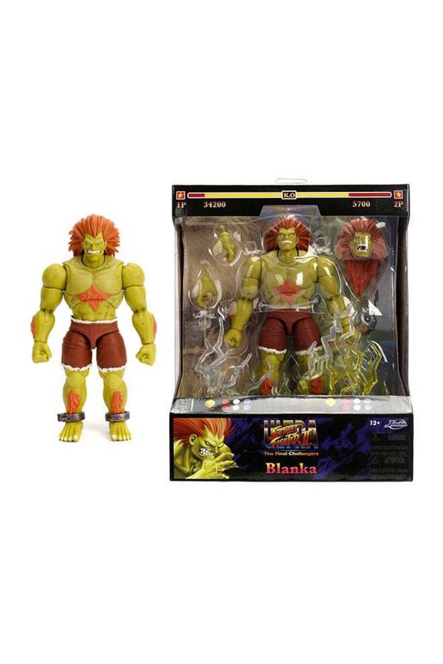 Jada Toys Street Fighter Blanka Figure (19 cm) - Movable Collectible and Action Figure from Street