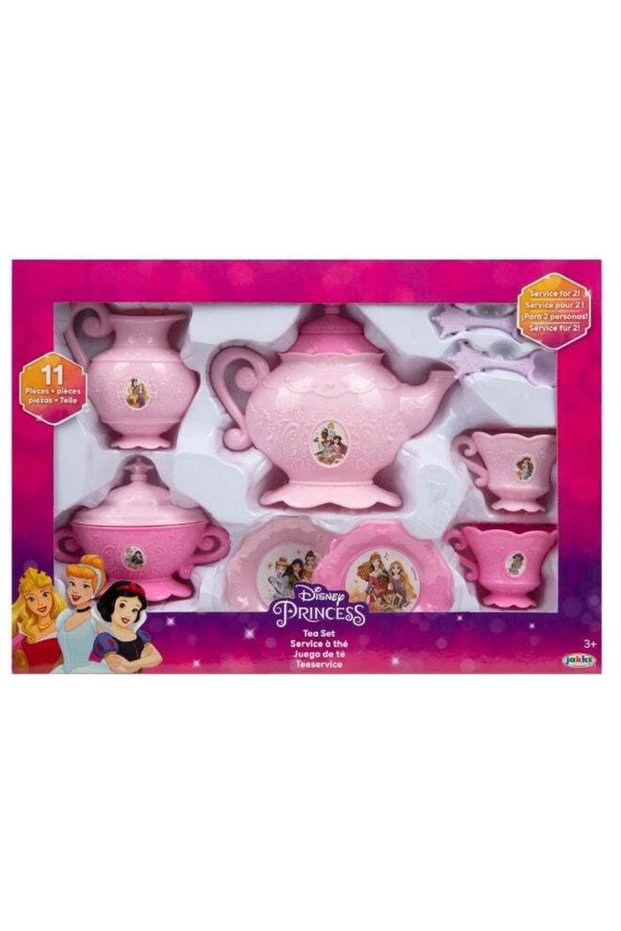 Disney Princess Tea Set Value 11-Pieces | Interactive Kitchen Playset | Imaginative Play | Role Pla