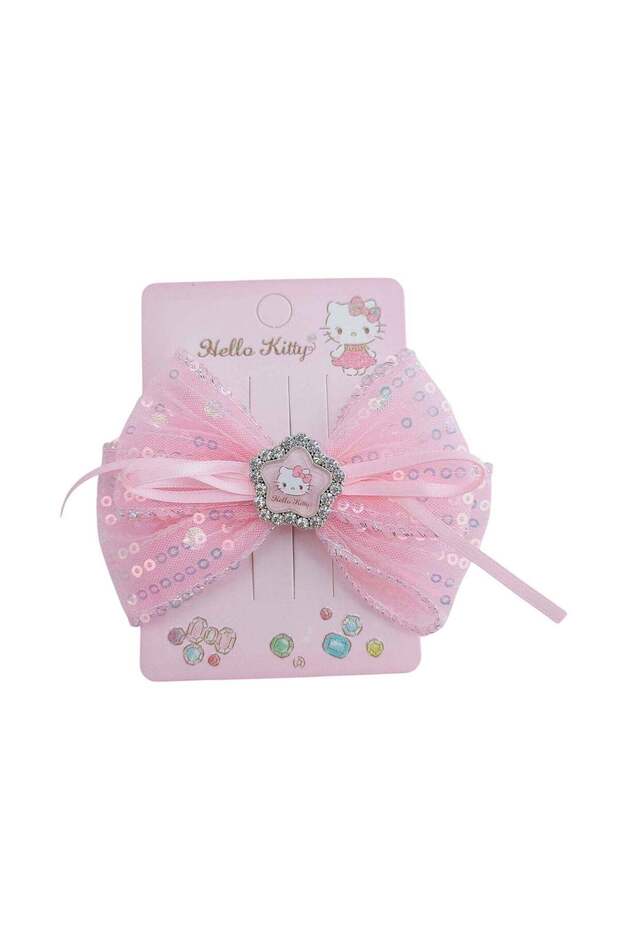 Sanrio Hello Kitty and Friends Hello Kitty Star Charm Sequin Bow Hair Clip (Pink)