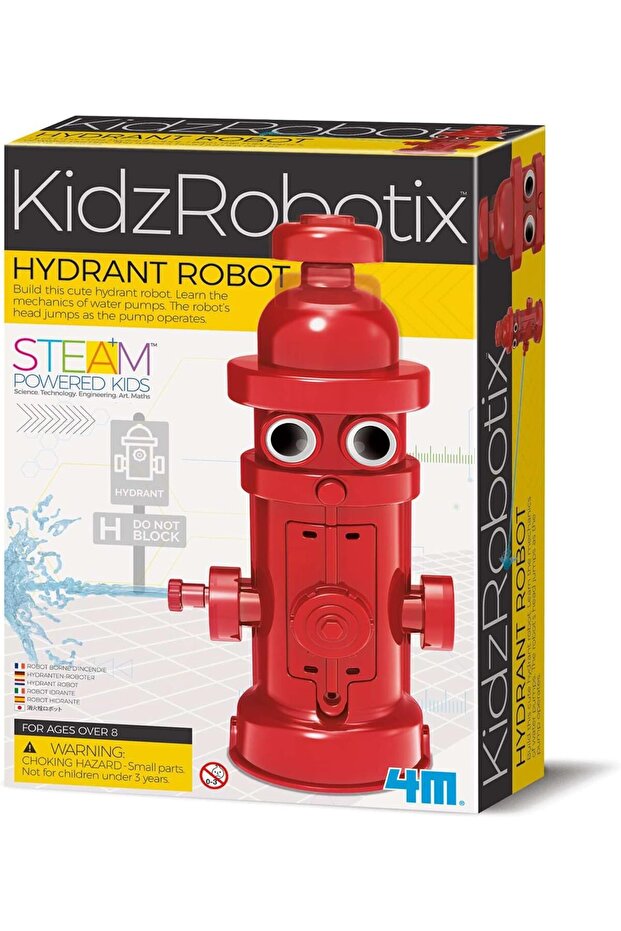 KidzRobotix Hydrant Robot - Build and Learn Water Pump Mechanics for Kids Ages 8+