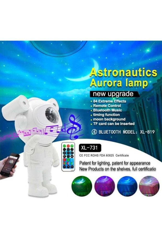 CRONY BT Astronaut Projection Light, Sky Moon Star Night Light, Galaxy Projector with Bluetooth Spe