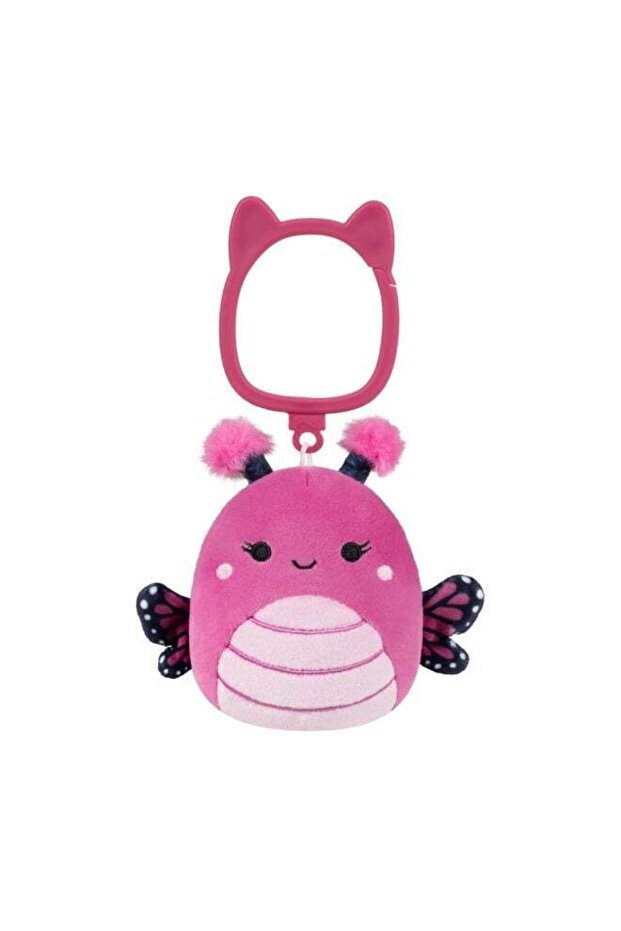 Clip-On Marcelina the Raspberry Pink Monarch Butterfly