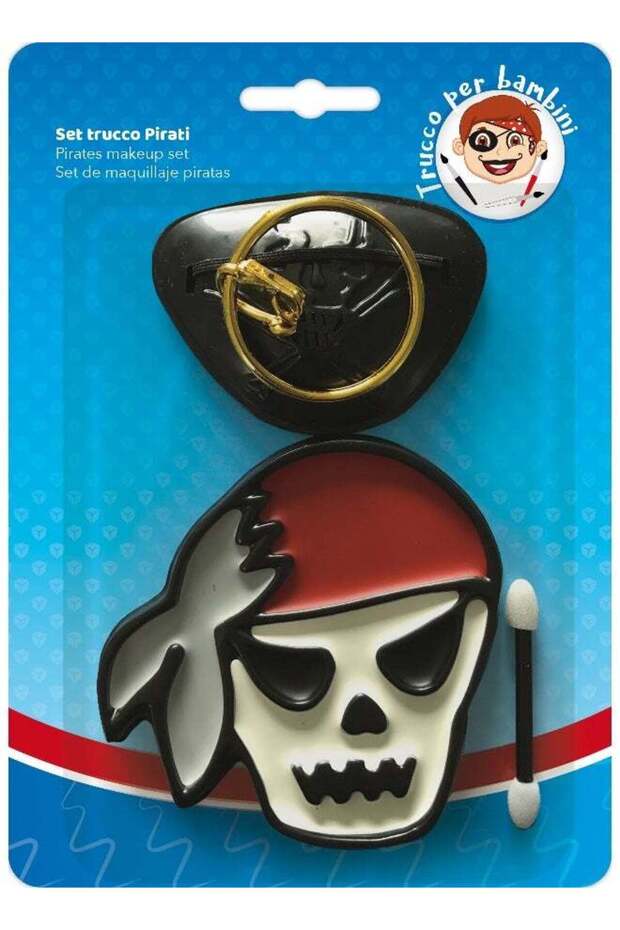 Ciao Pirate Party Face Makeup Set – Kids Costume Makeup Kit for Face Painting – Safe, Easy-to-Apply