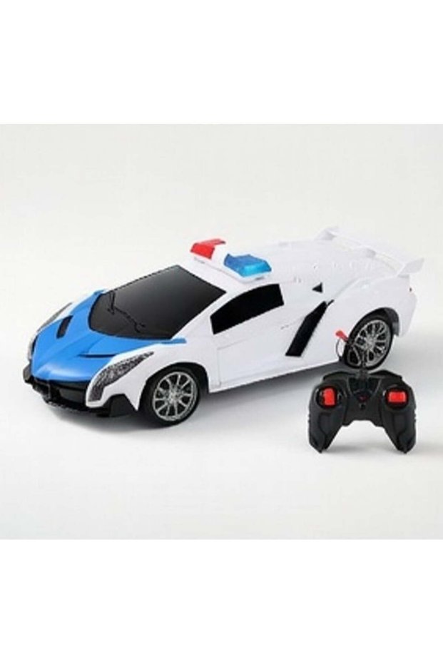 Remote Control Police Car with Flashing Lights & Realistic Sirens