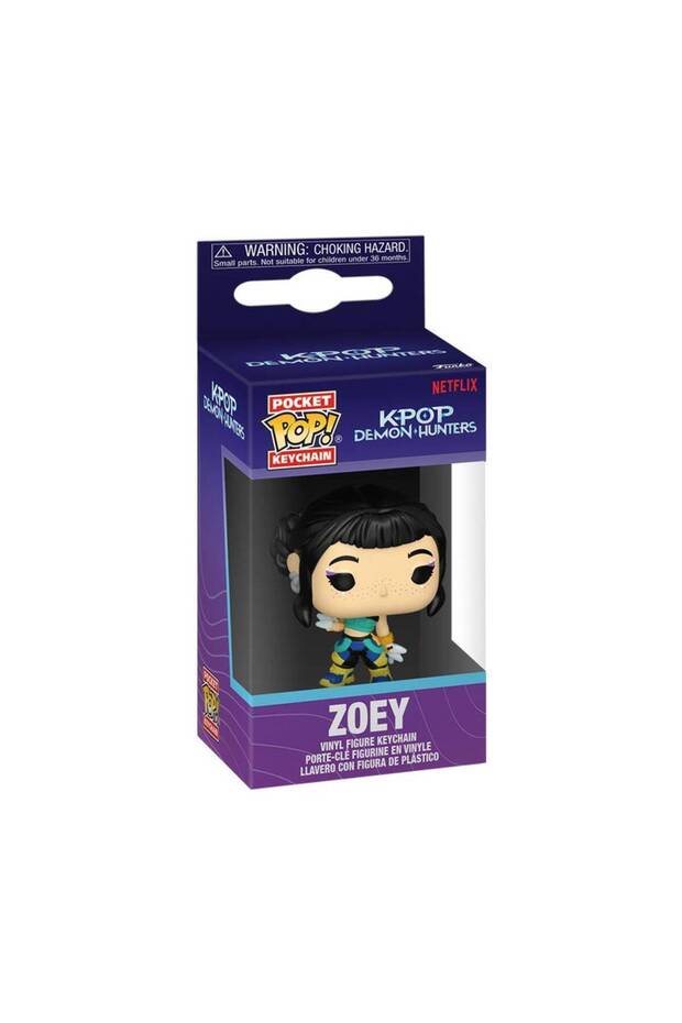 Funko Pocket POP! K-POP Demon Hunters Zoey Vinyl Keychain (10.2 cm)