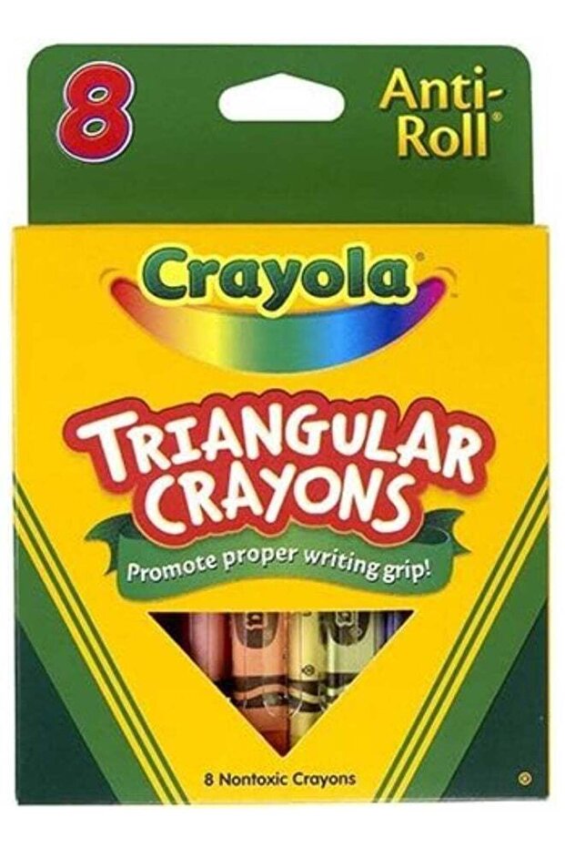 Crayola 8 ct. Anti-Roll Triangular Crayons (CY52-4008)