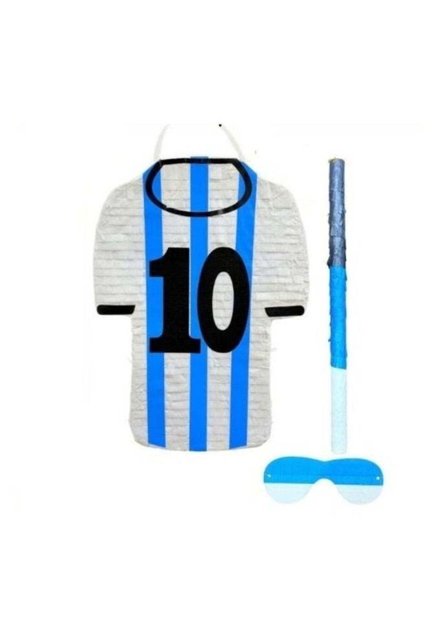 Football Jersey Piñata Party Game, 42 x 30 x 7.5 cm Soccer Theme Birthday Piñata , Individually Box