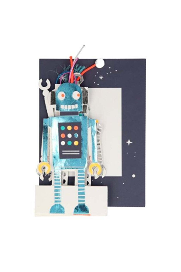 Robot Concertina Card