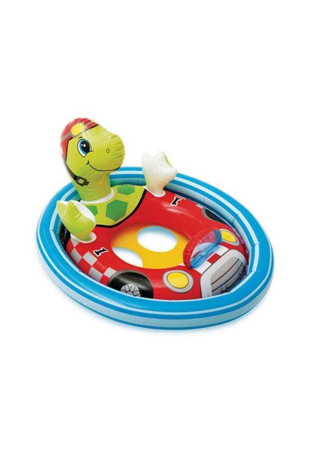 Turtle See-Me-Sit Pool Rider for Kids Inflatable Pool Float - 30 x 23inch