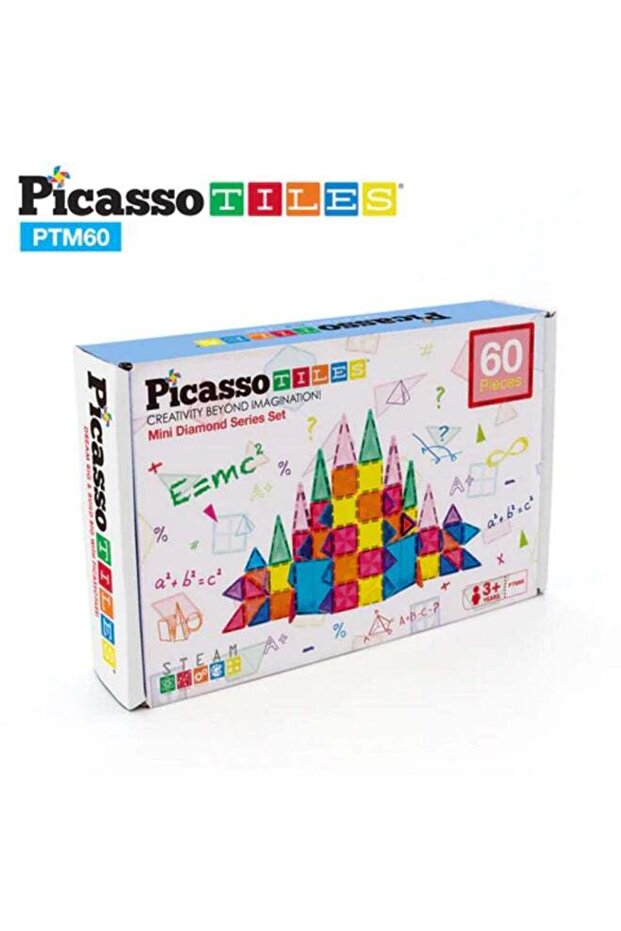 Magnetic Mini Diamond Buildng 60 Pieces Sensory Toys for Kids 3+ Years
