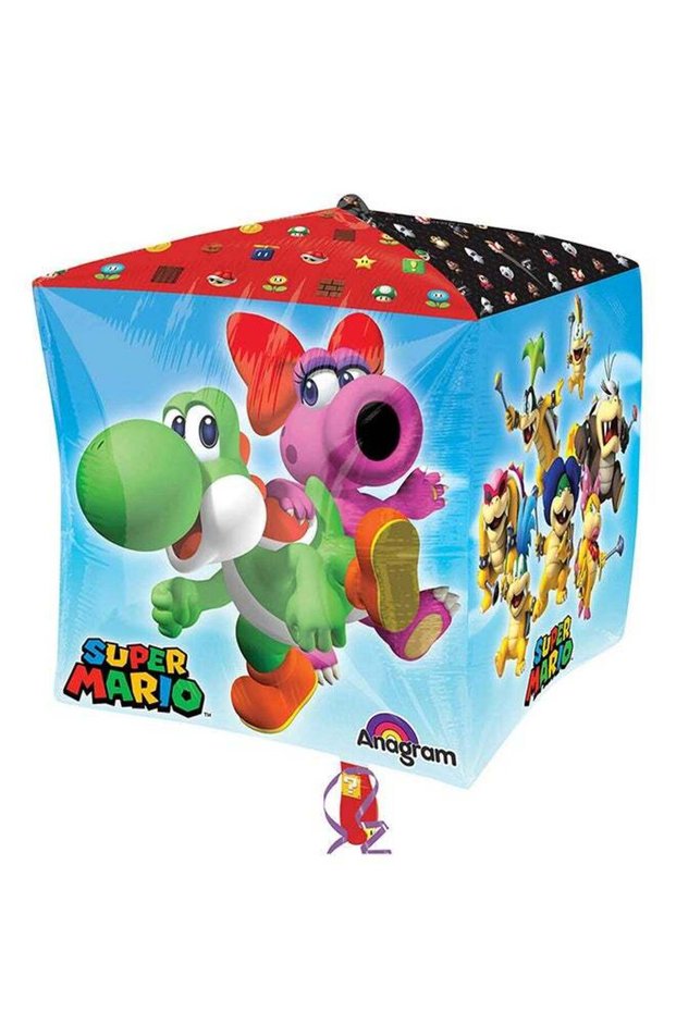 Super Mario Cubez Balloon G40 15inch Birthday Decorations Party Supplies 15inch