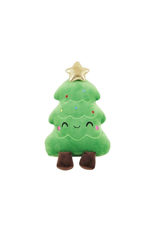 Eurowrap Christmas Tree Plush 8" – Soft Holiday Toy and Décor for Kids, Seasonal Gift, Festive Deco