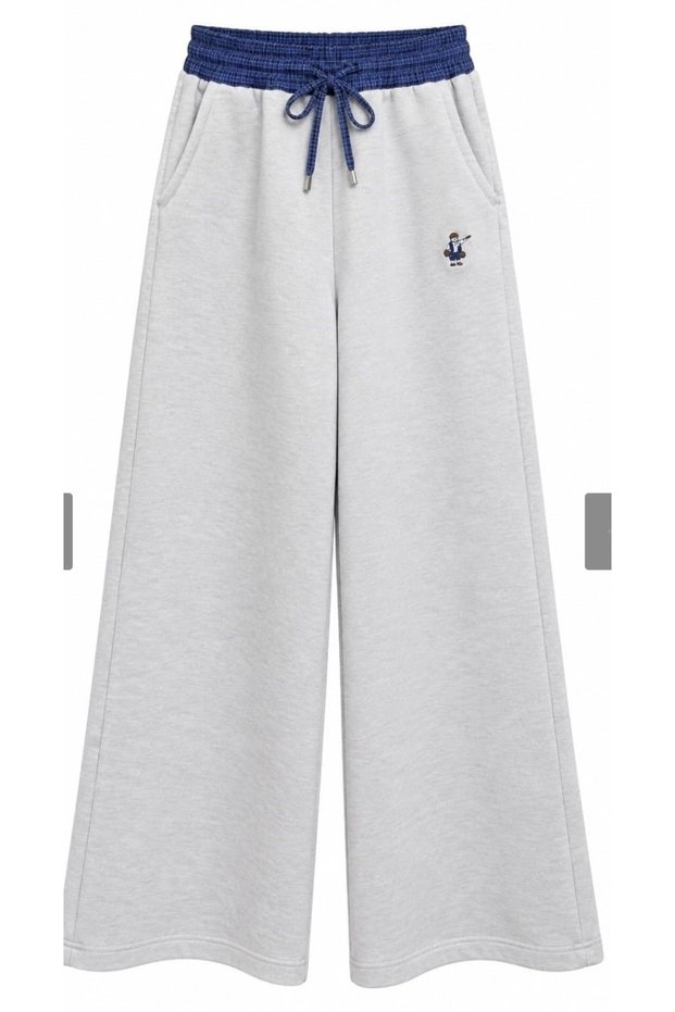 Marel Embroidered Sweatpants with Bell Detail