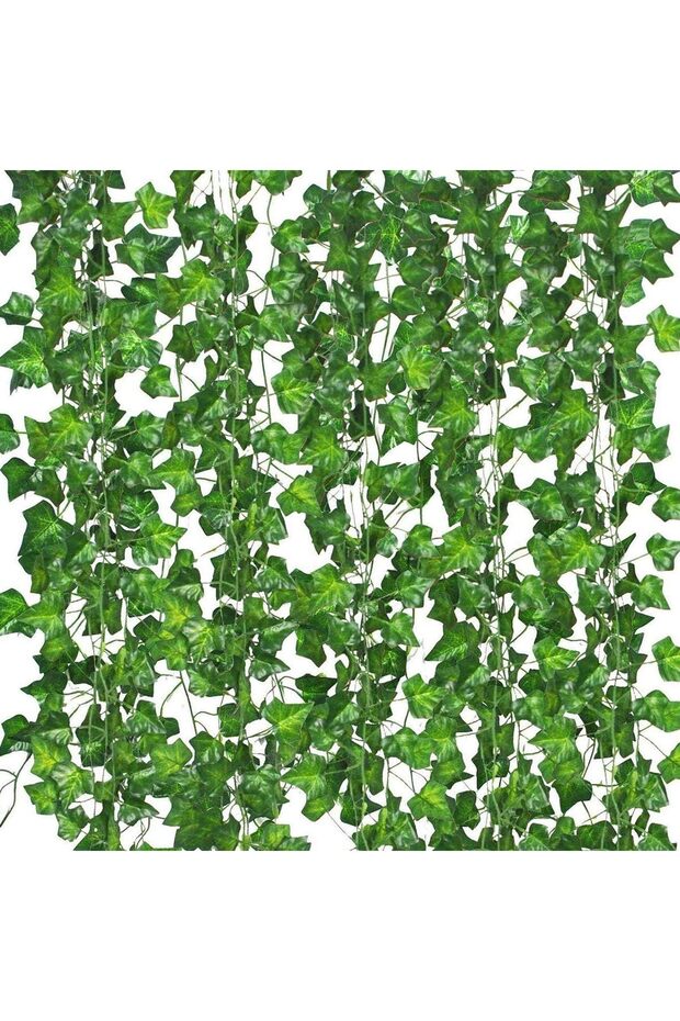 12 Pack Artificial Vines for Room Decor Artificial Ivy Garland, Green Flowers Hanging Plants Faux G