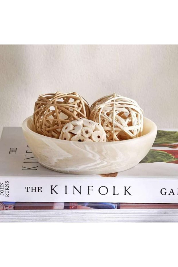 Pheobe Resin Decor Bowl Dia13.7x3.8cm - White - 112AIC9904340
