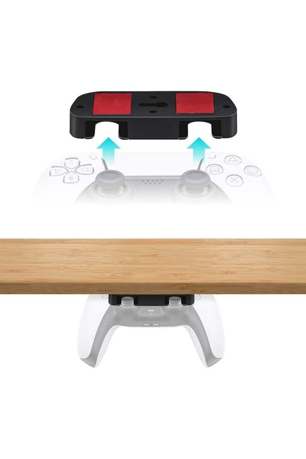 Mcbazel Under Desk Mount for PS5/PS4 Controller, Table Stand Holder Compatible with PlayStation 5/4