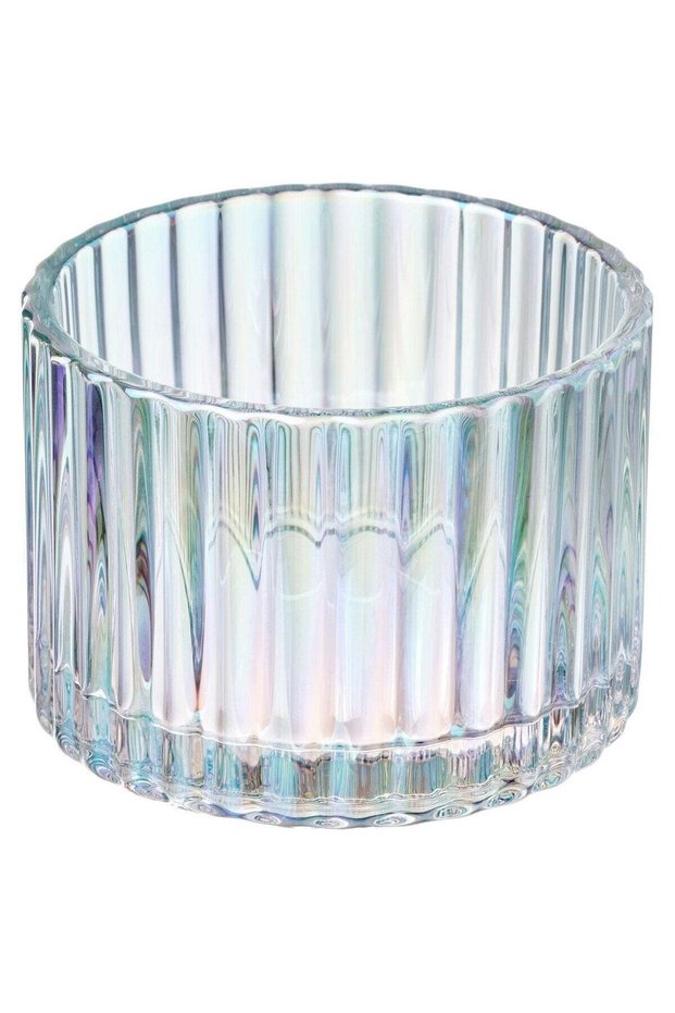 Candle holder, mother-of-pearl colour, 5 cm