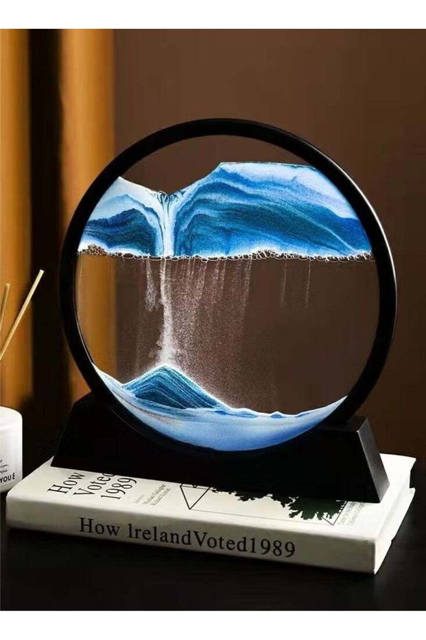 3D Home Furnishings Dynamic Flow Sand Painting Blue