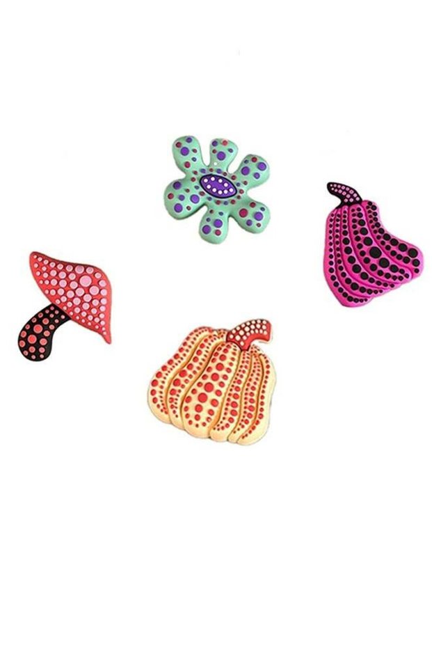 Cute Fridge Magnets Mushroom Pumpkin Flower Full Back Refrigerator Magnet for Whiteboard Dishwasher