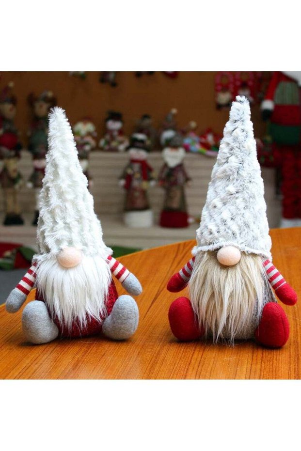Mr & Mrs Christmas Gnomes, Plush – Set of 2
