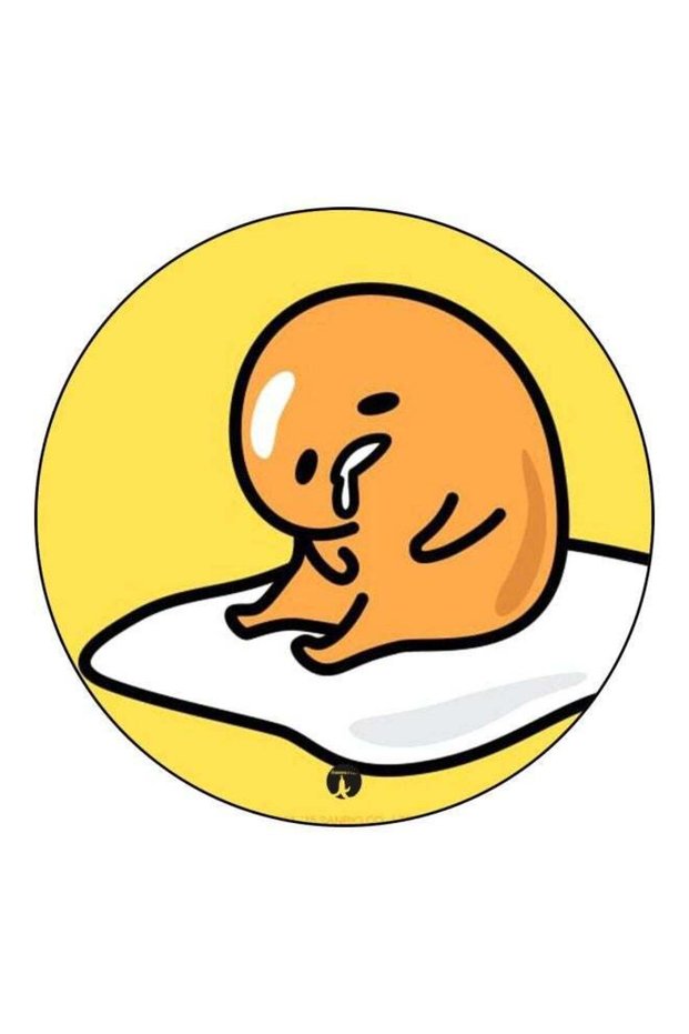 Cartoon Printed Fridge Magnet Yellow/White/Black 5.5cm
