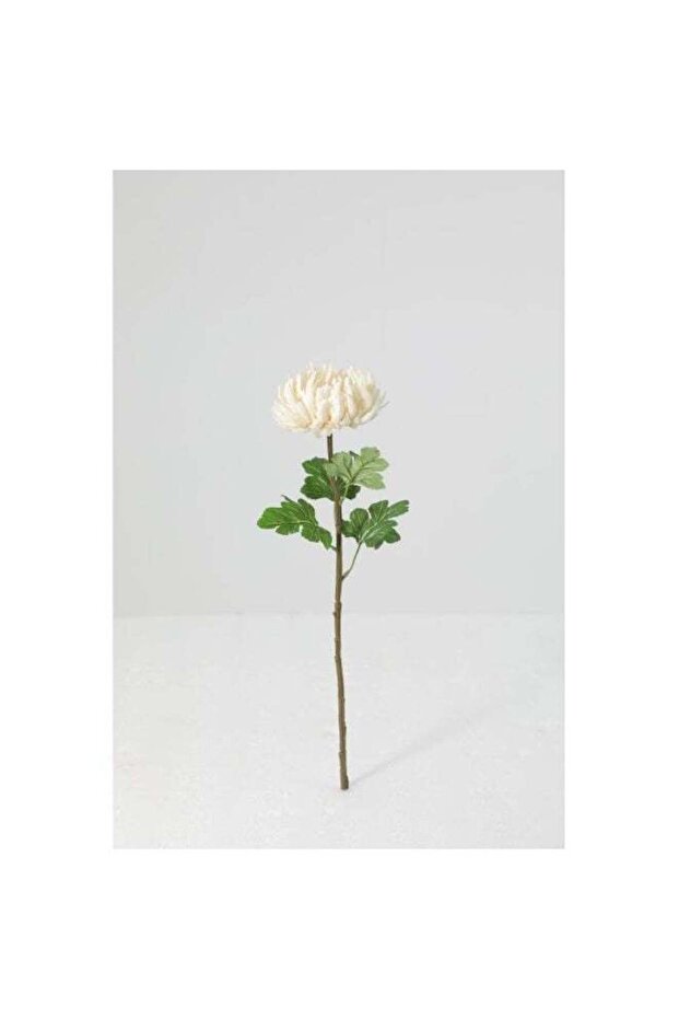 Fernza Artificial Chrysanthemum Flower 56cm White Decorative Stem